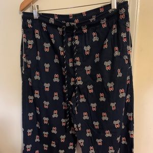 Men’s Psycho Bunny Large Lounge Pants. Navy.